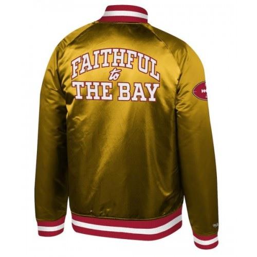 Faithful To The Bay San Francisco 49ers Varsity Satin Jacket