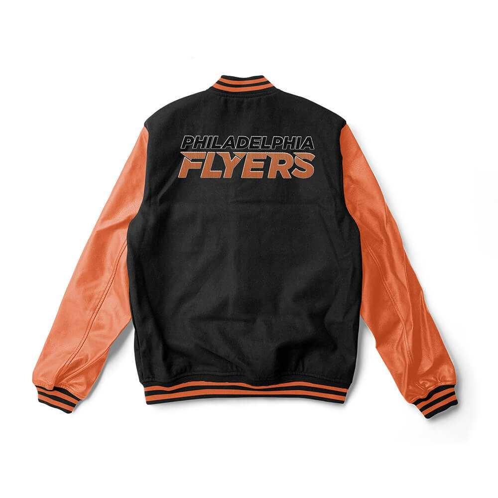 Philadelphia Flyers Black And Red Varsity Jacket