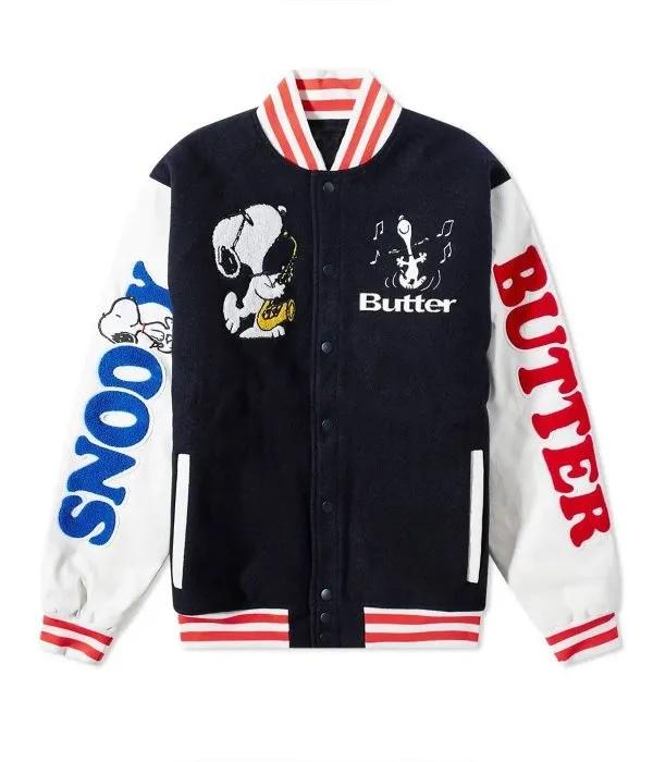 Snoopy Butter Varsity Jacket
