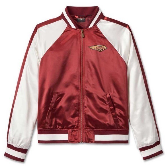 Harley Davidson 120th Anniversary Colorblocked Bomber Jacket