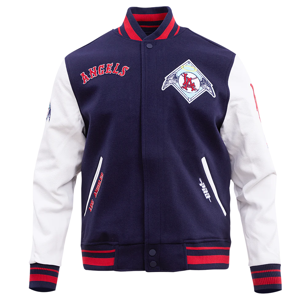 Los Angeles Angels Retro Classic Rib Wool Varsity Jacket