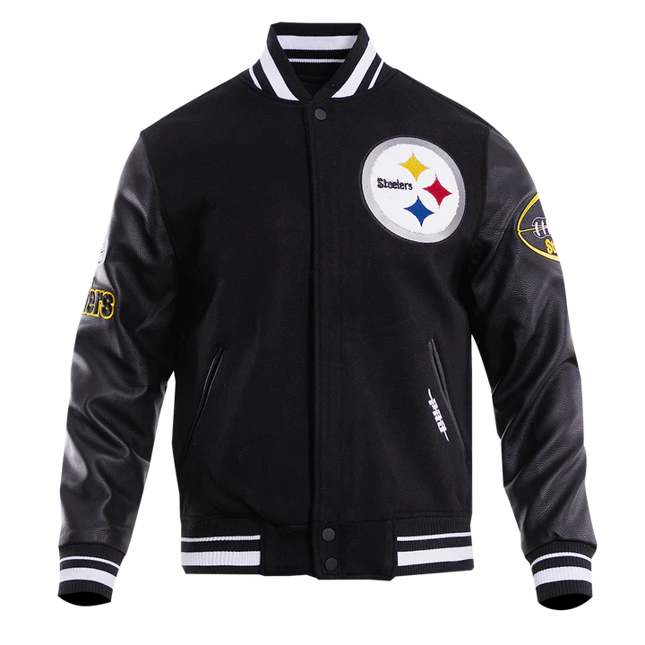 Pittsburgh Steelers Old English Wool Varsity Jacket