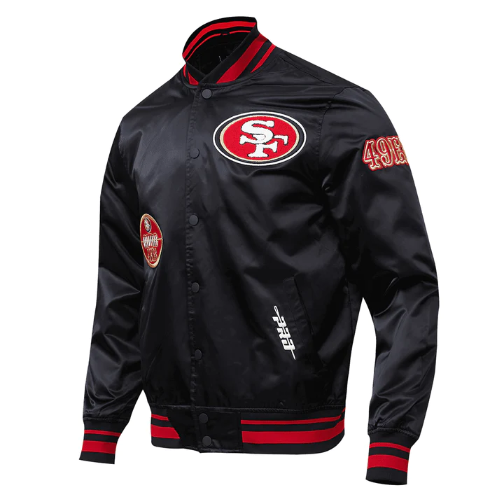 San Francisco 49ers Old English Satin Jacket