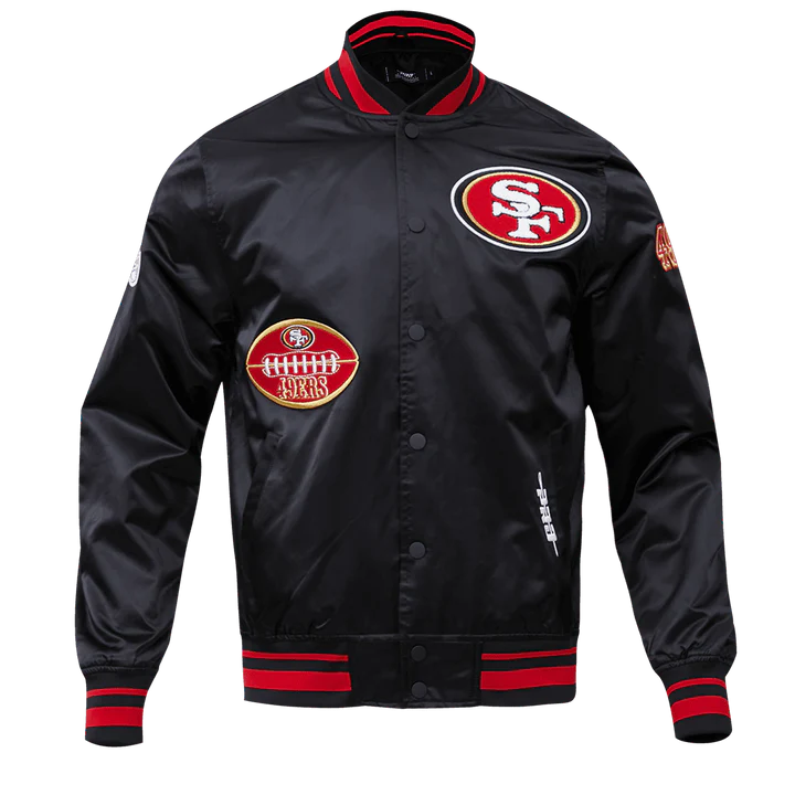 San Francisco 49ers Old English Satin Jacket