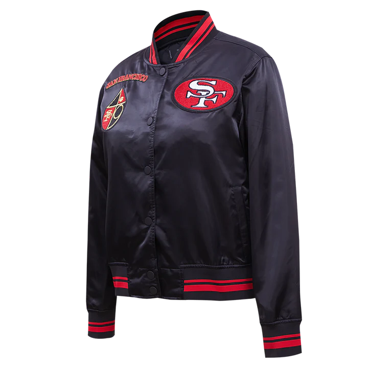 San Francisco 49ers Retro Classic Rib Satin Jacket