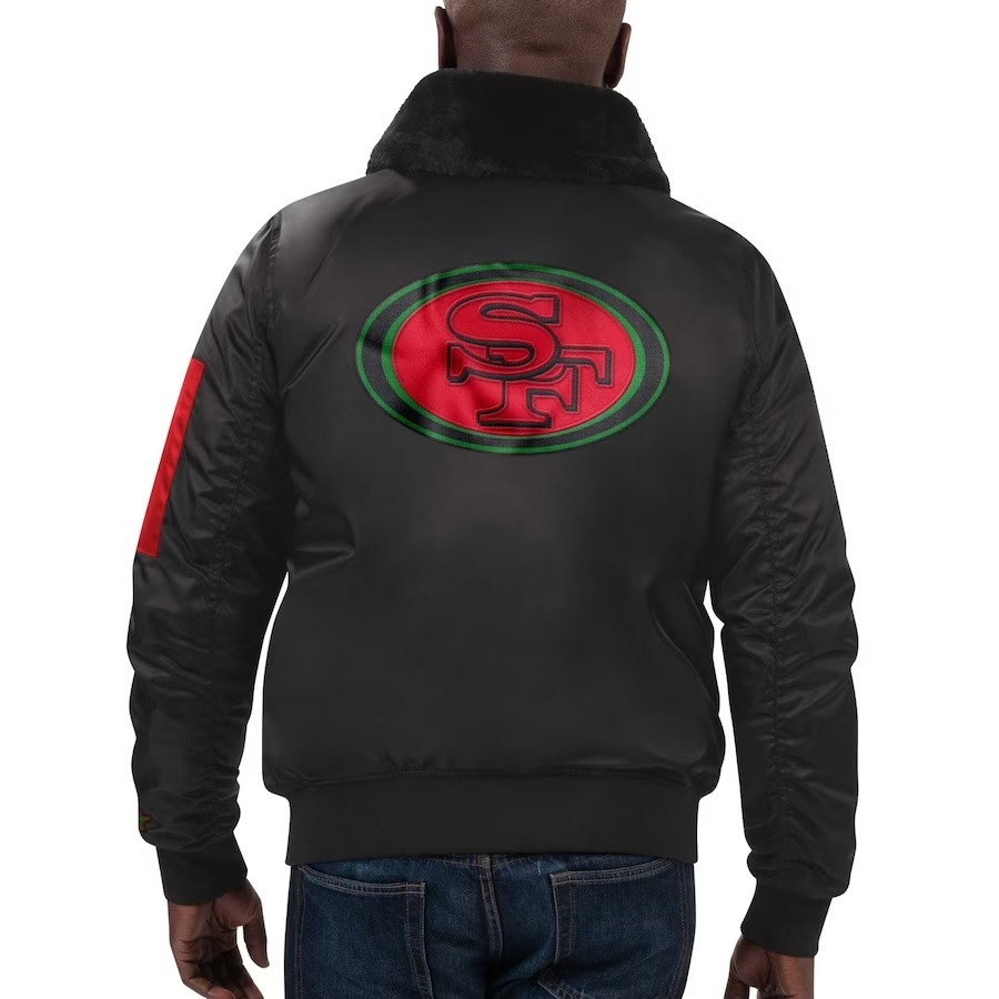 San Francisco 49ers Starter X Ty Mopkins Black Jacket