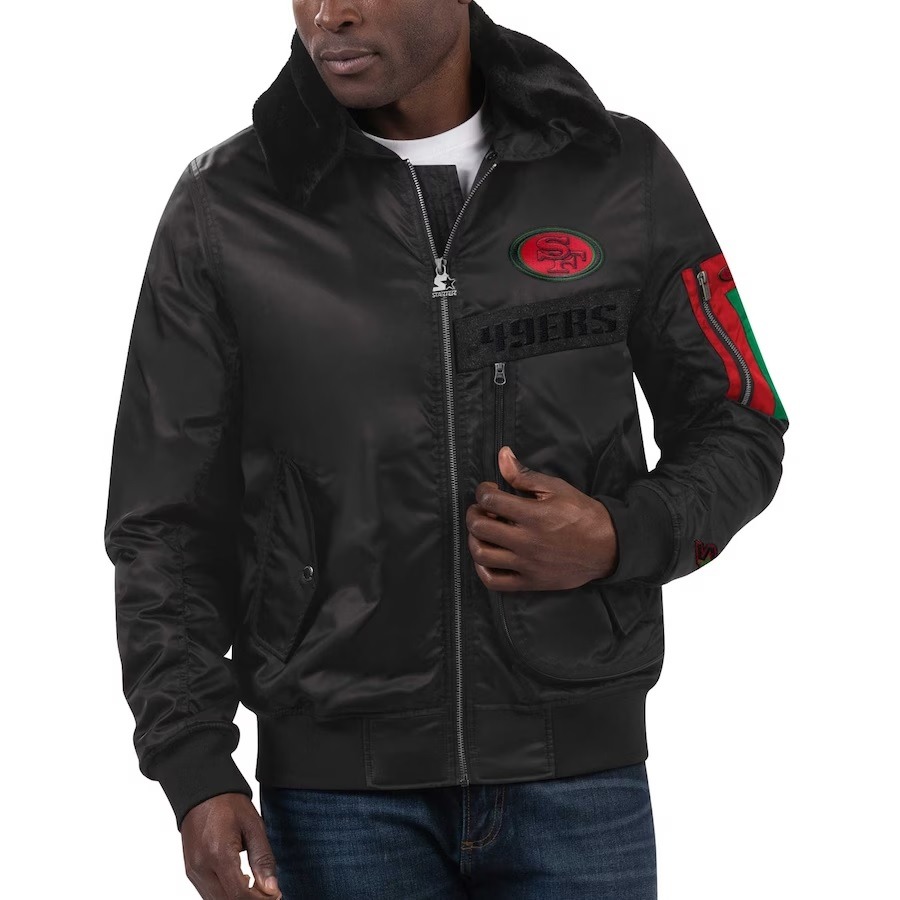 San Francisco 49ers Starter X Ty Mopkins Black Jacket