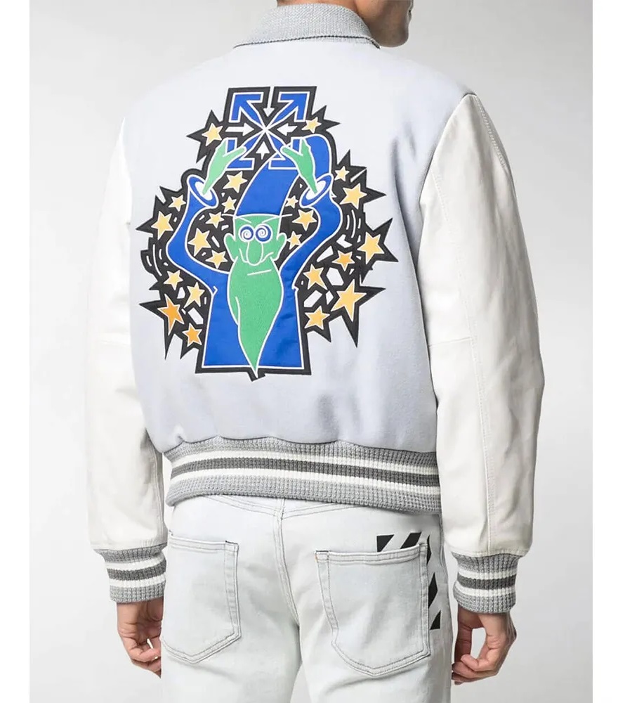 Lil Durk Off-white Varsity Jacket