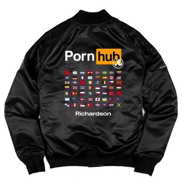 Richardson X Pornhub 2018 Flags Bomber Jacket