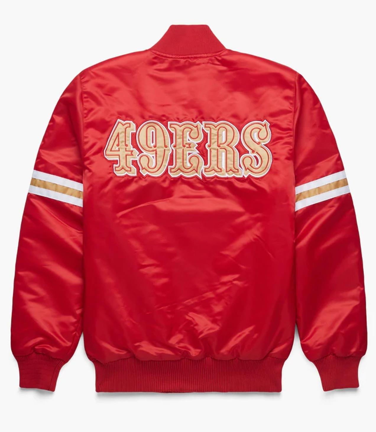 San Francisco 49ers Red Satin Varsity Jacket