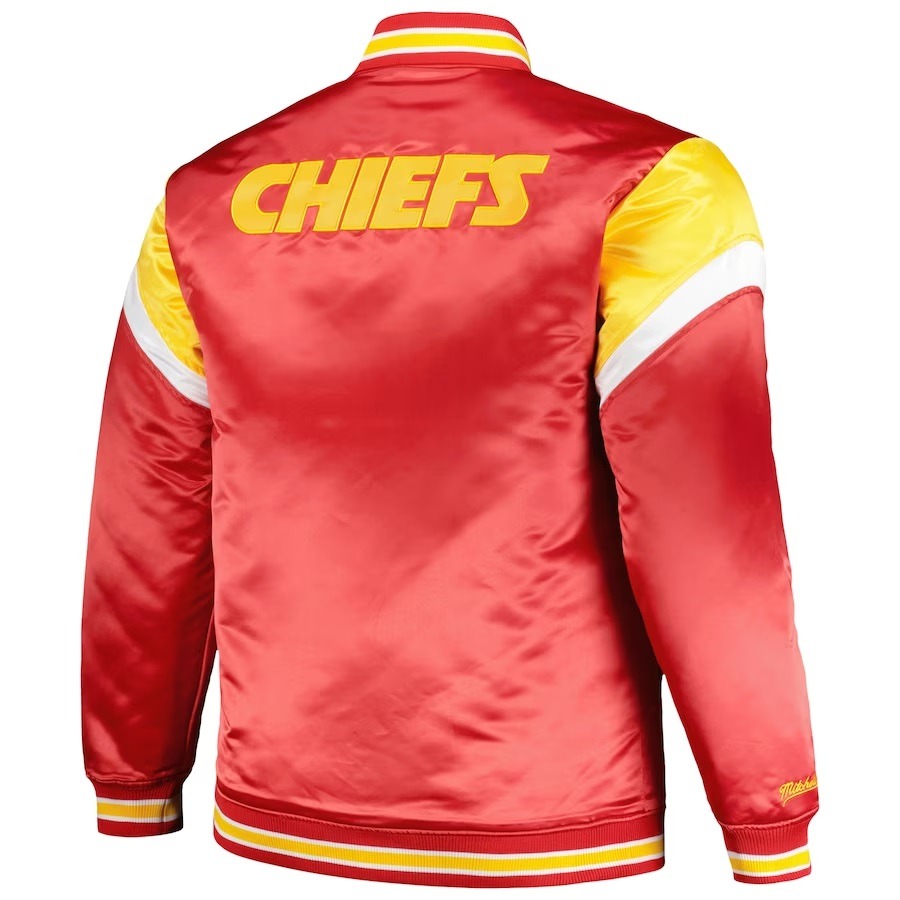 Kansas City Chiefs Red Satin Full-Snap Jacket