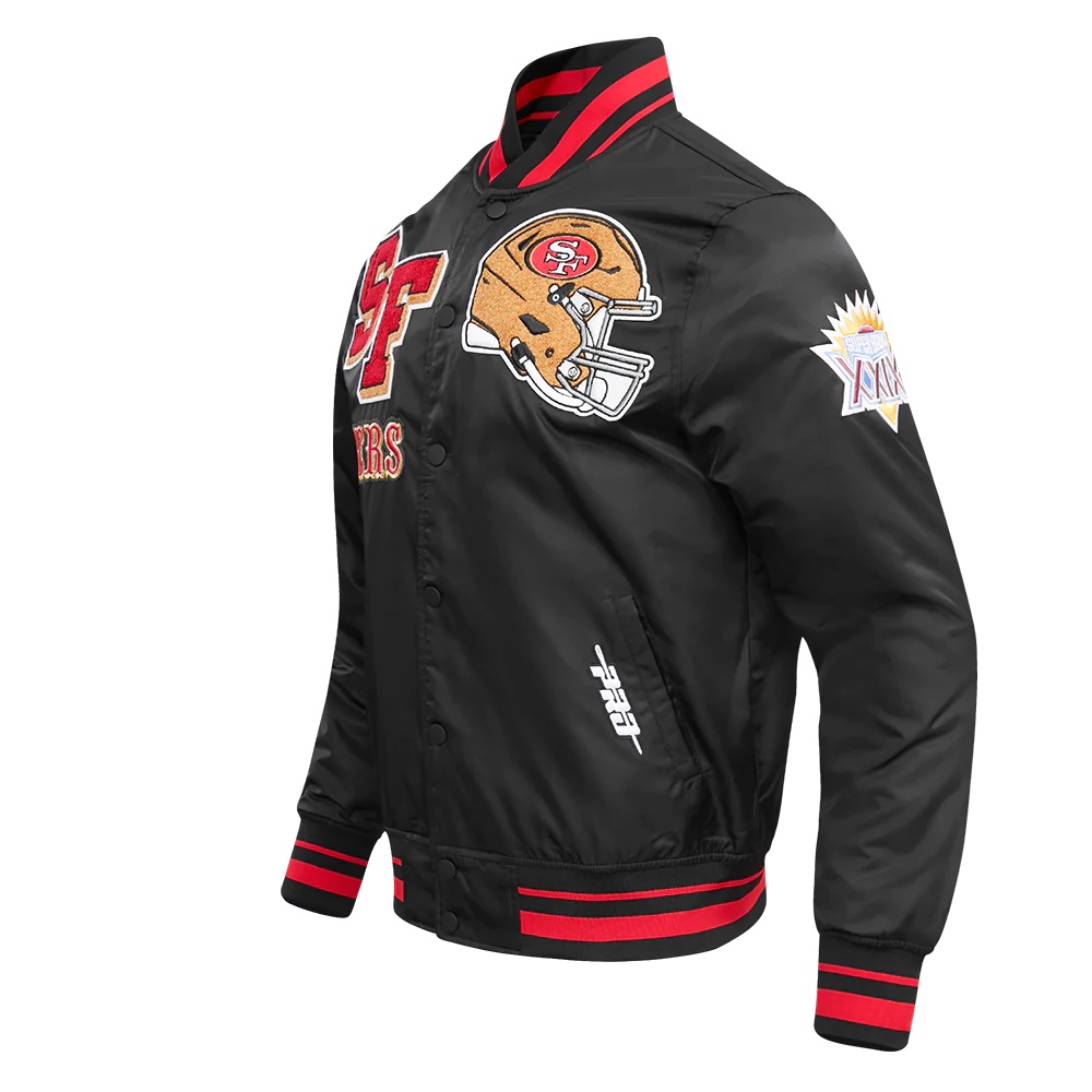 San Francisco 49ers Mashup Rib Satin Jacket