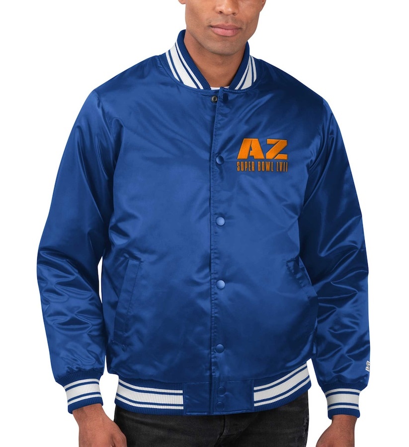 Super Bowl LVII Starter Royal Locker Room Jacket