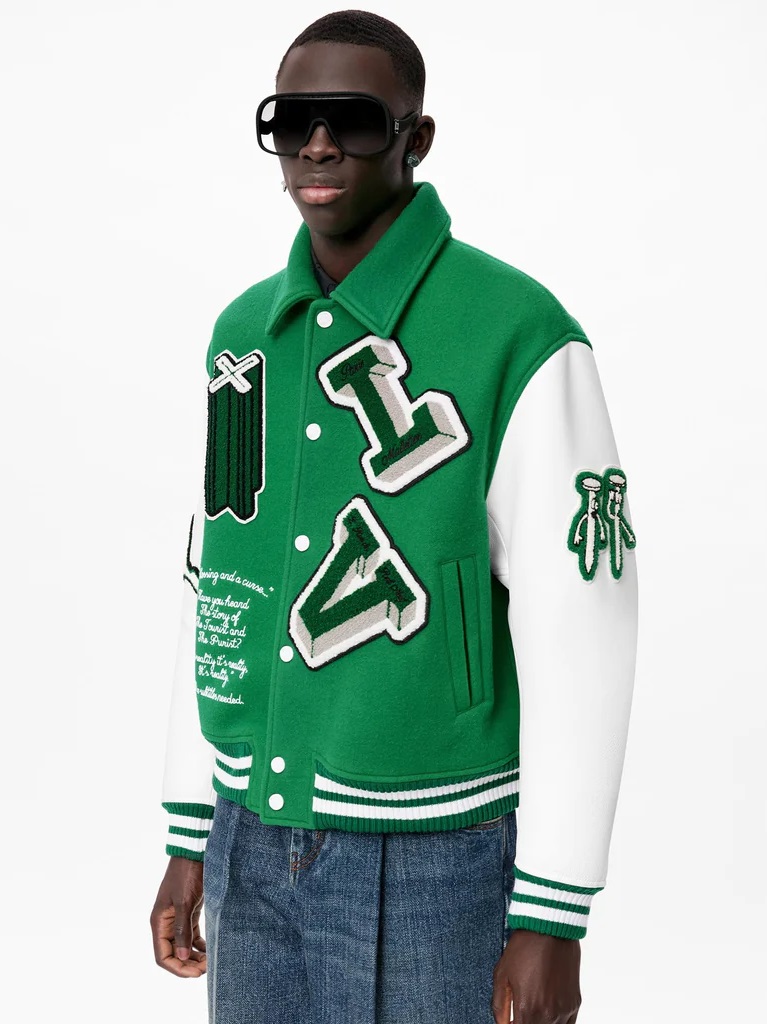 Louis Vuitton Green Varsity Jacket