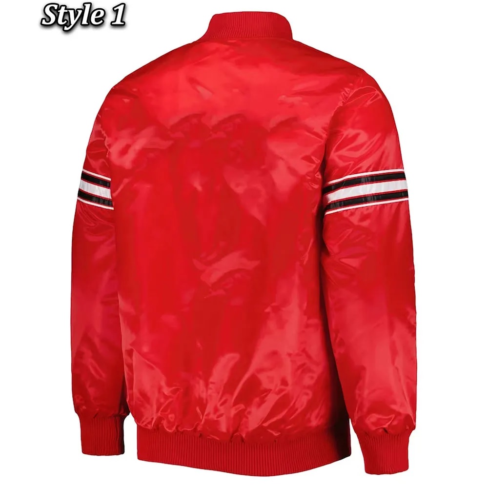 Chicago Bulls Pick & Roll Varsity Satin Jacket