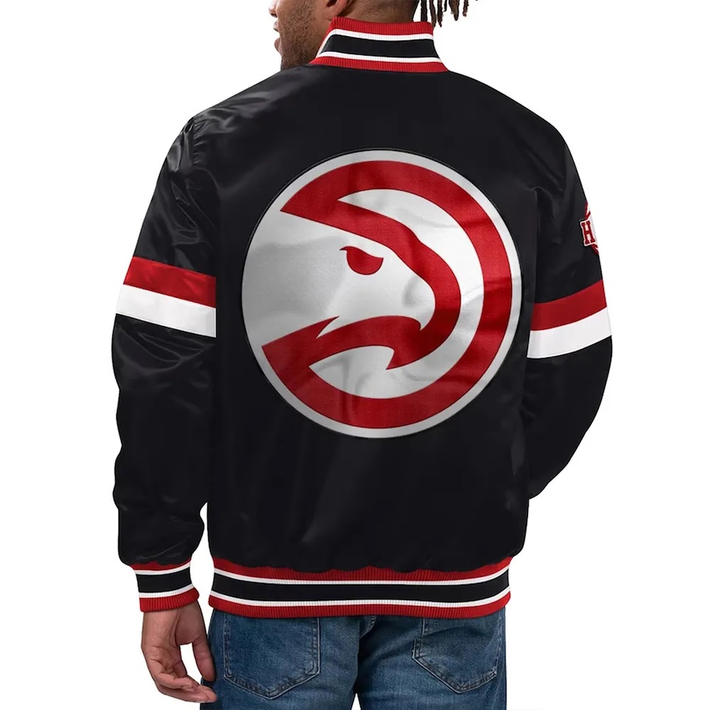 Home Game Atlanta Hawks Black Jacket