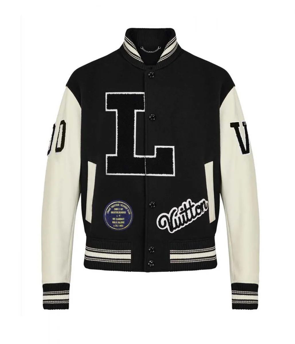 Kenya Barris Blackaf Black and White Varsity Jacket