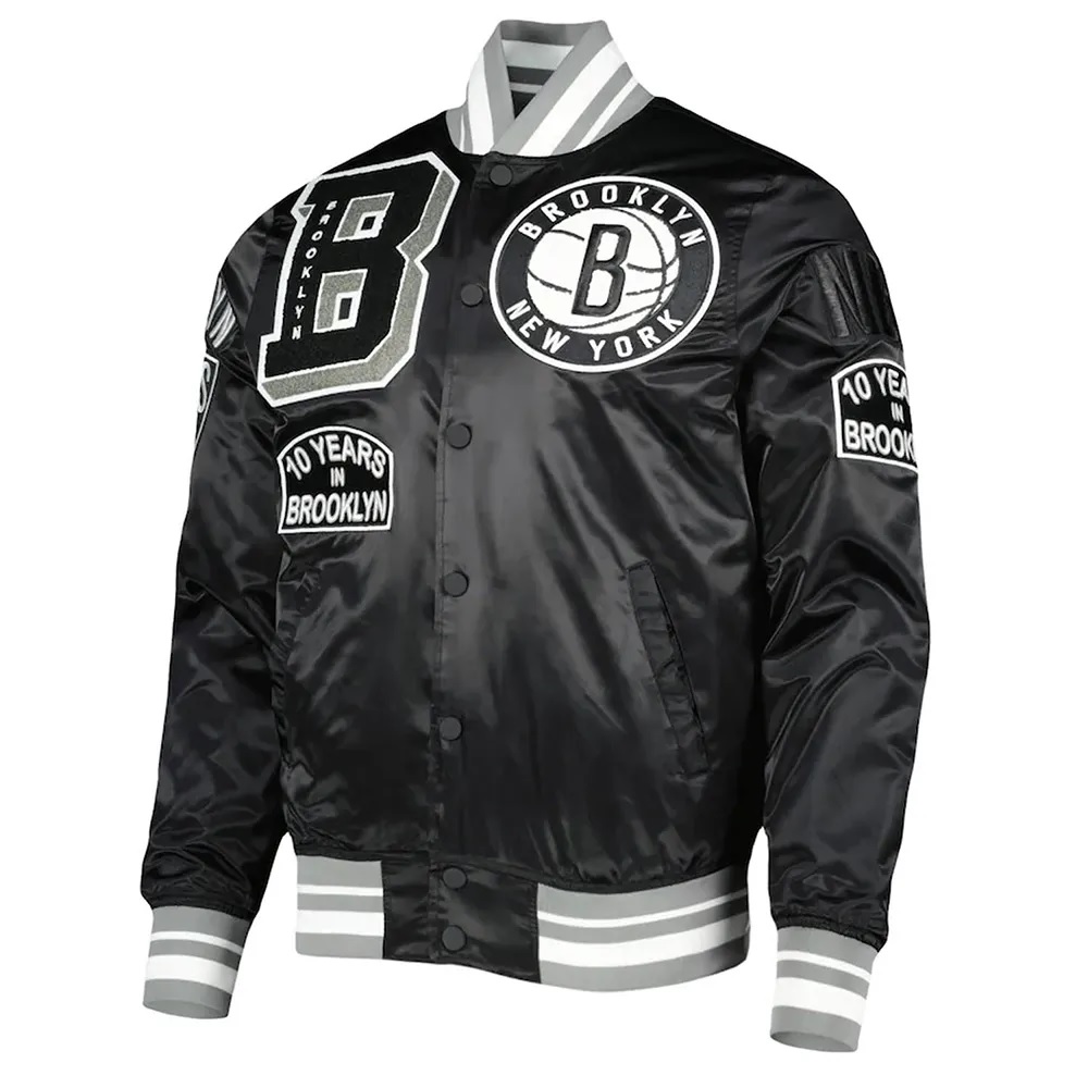 Mash Up Capsule Brooklyn Nets Satin Jacket