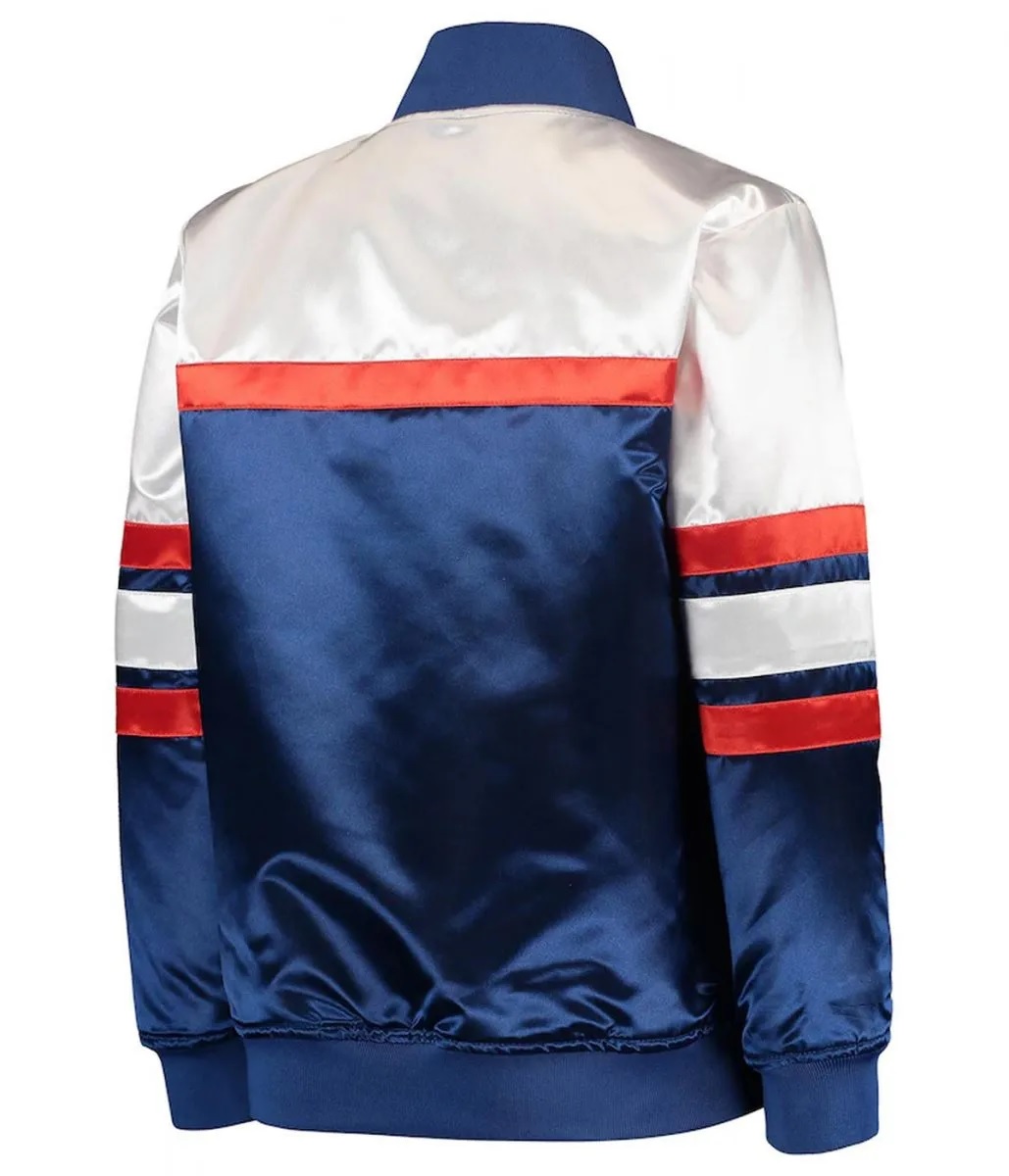 NY Knicks Hardwood Classics Blue/White Jacket