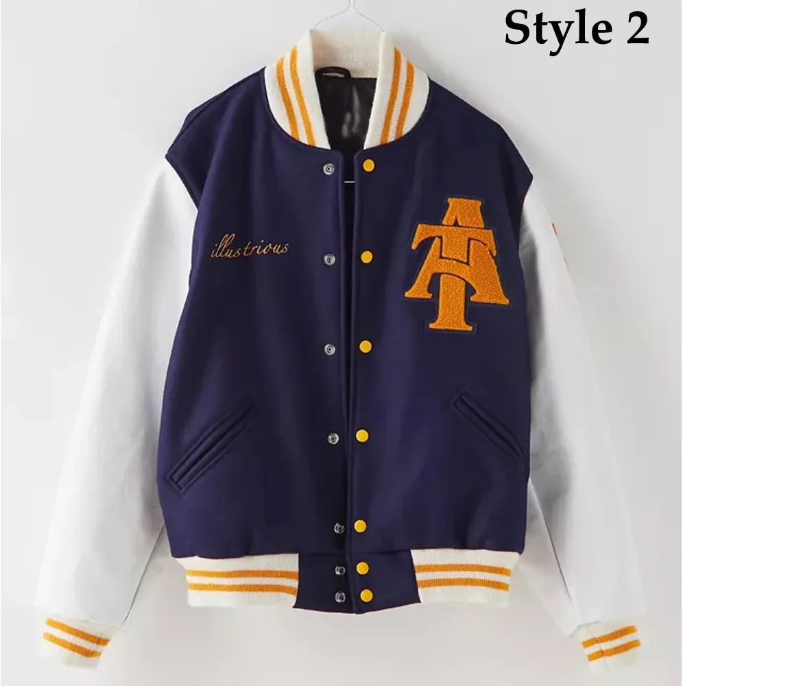 North Carolina A&T State University Aggie Pride Blue Varsity Jacket