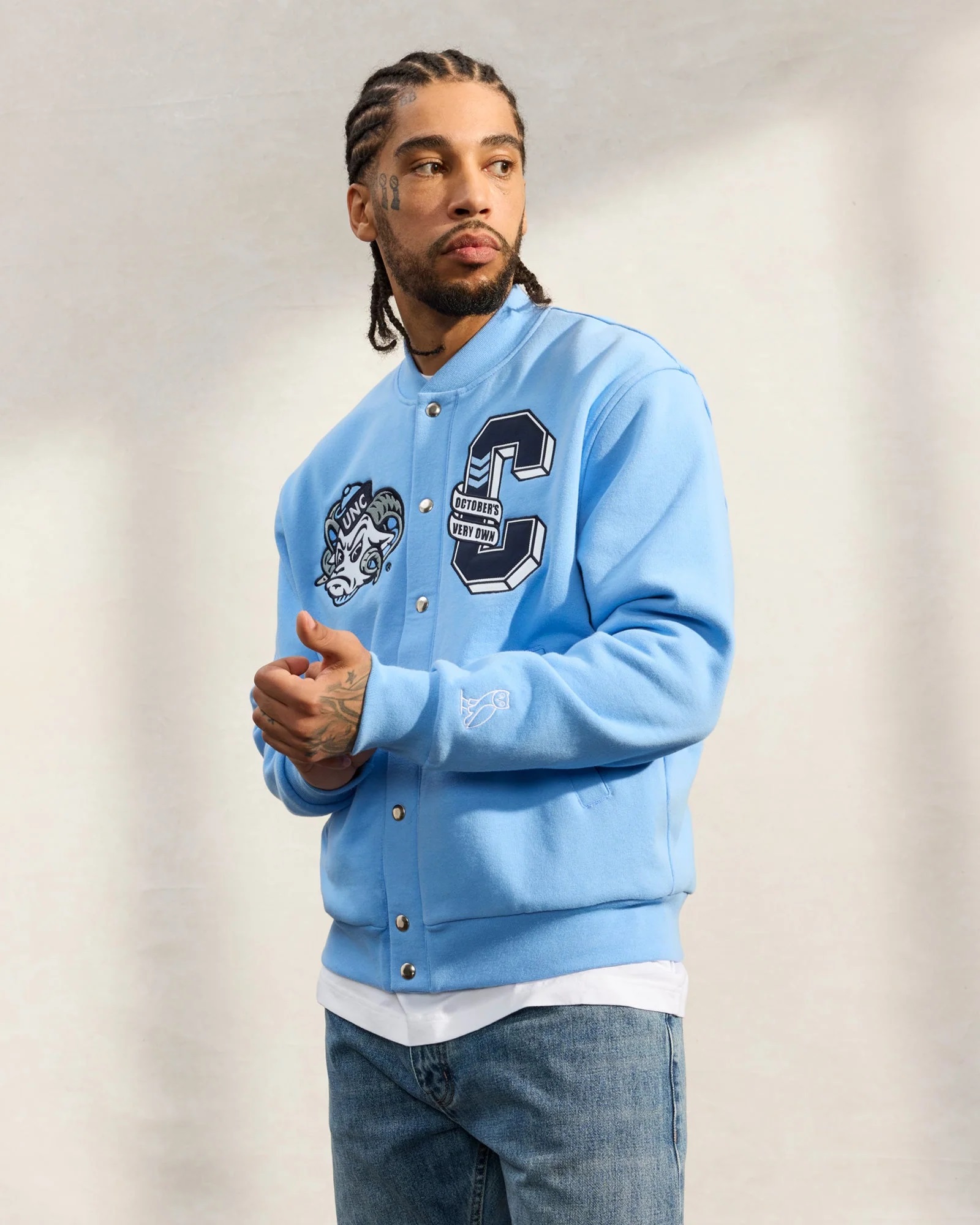 UNC Tar Heels Fleece Varsity Jacket