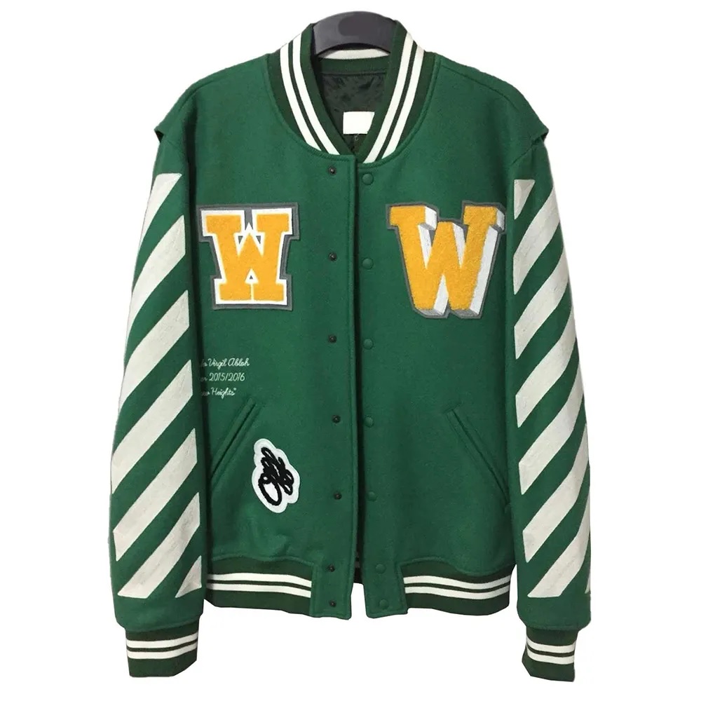 Off-White 2015 Virgil Abloh Wool Jacket with Patches