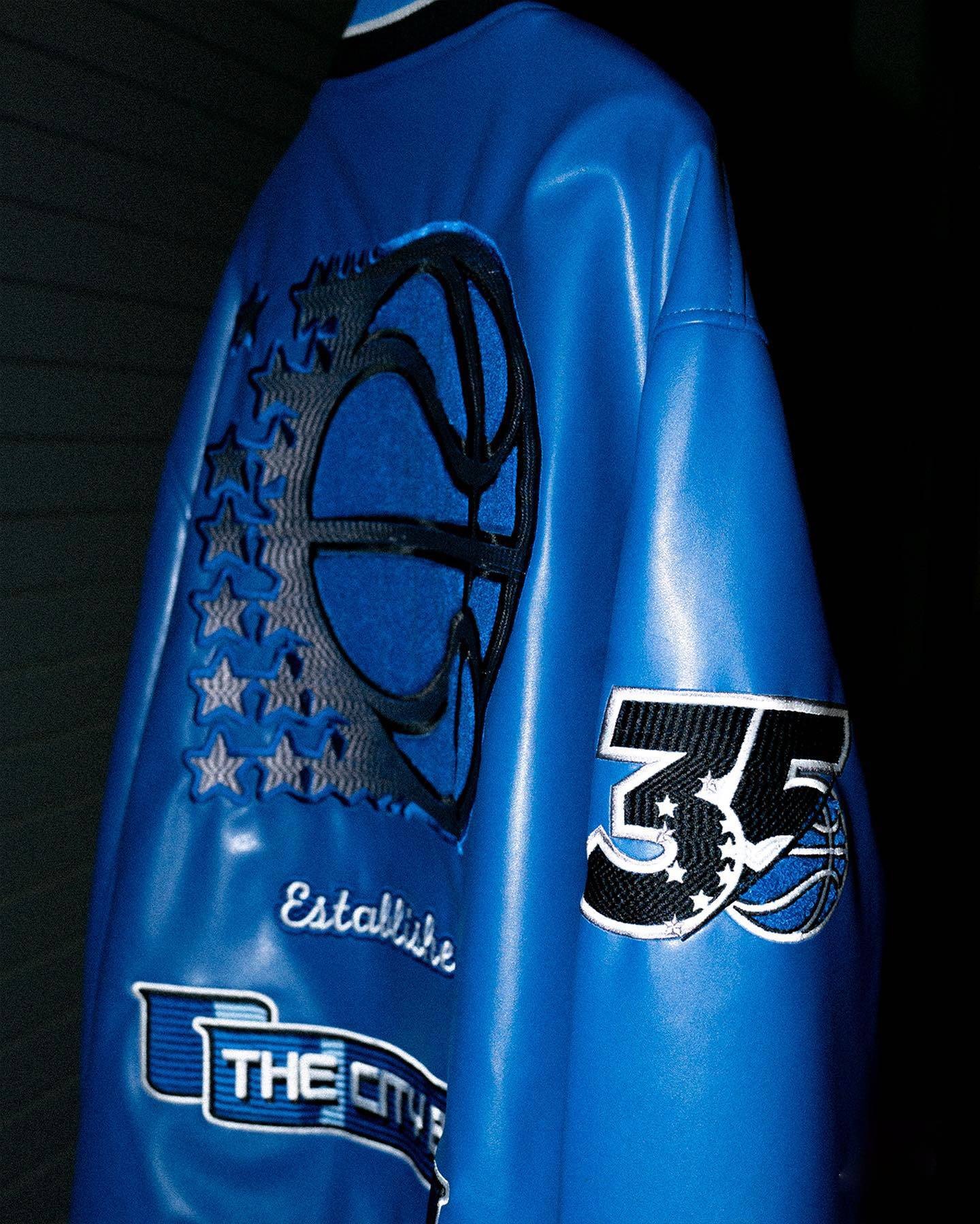 Orlando Magic Jeff Hamilton Blue Varsity Jacket