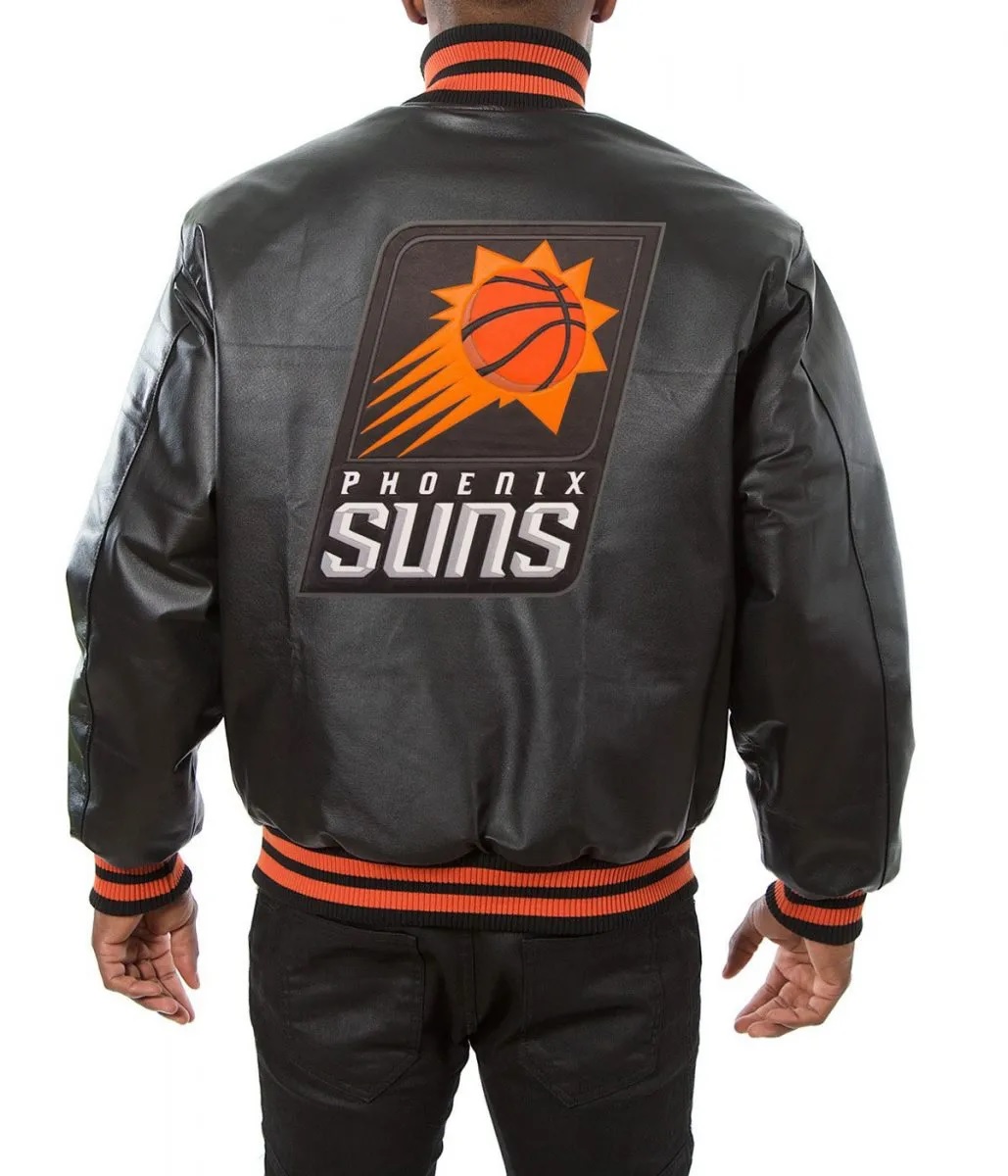 Varsity Phoenix Suns Black Leather Jacket