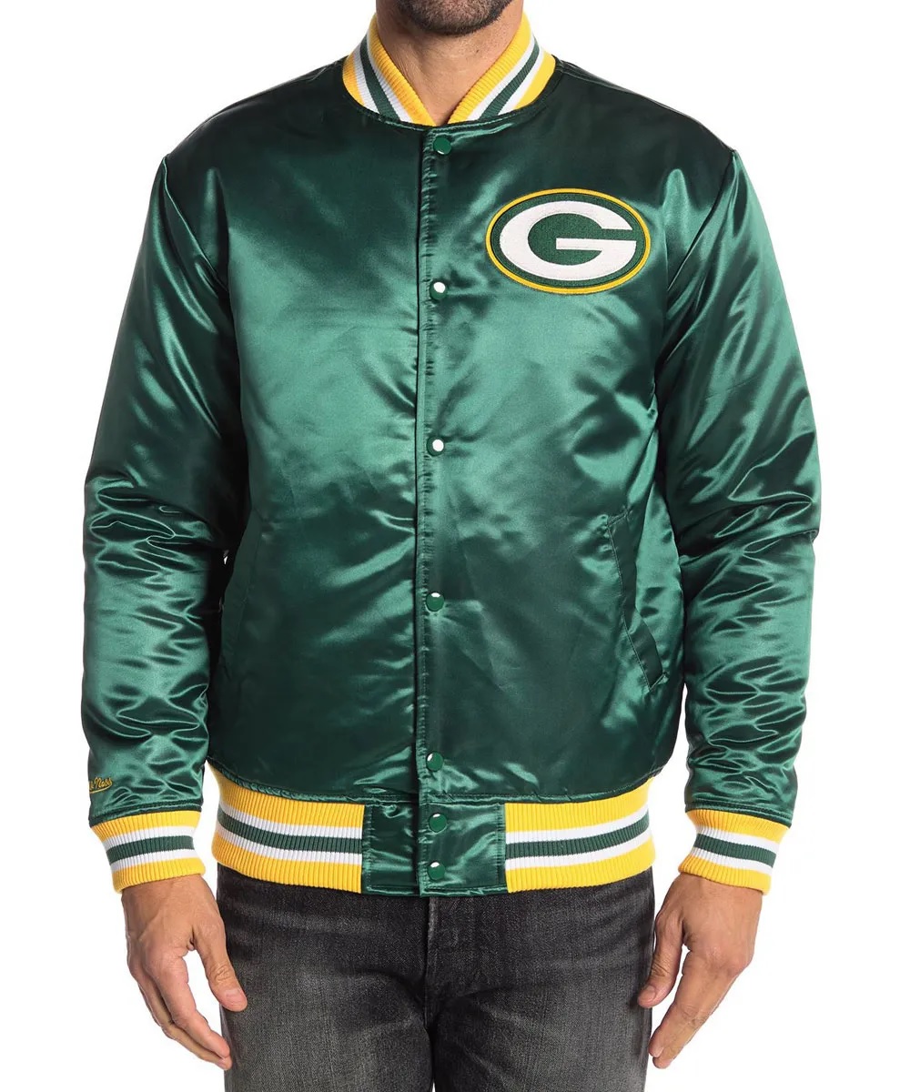 Bay Packers Satin Green Jacket
