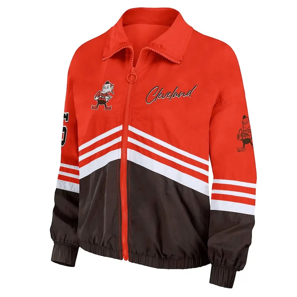 Cleveland Browns Throwback Windbreaker Jacket