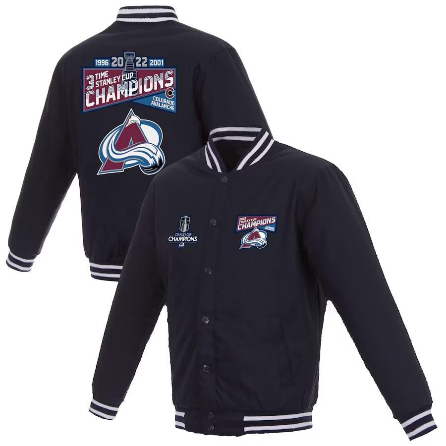 Colorado Avalanche 3-Time Stanley Cup Champions Jacket