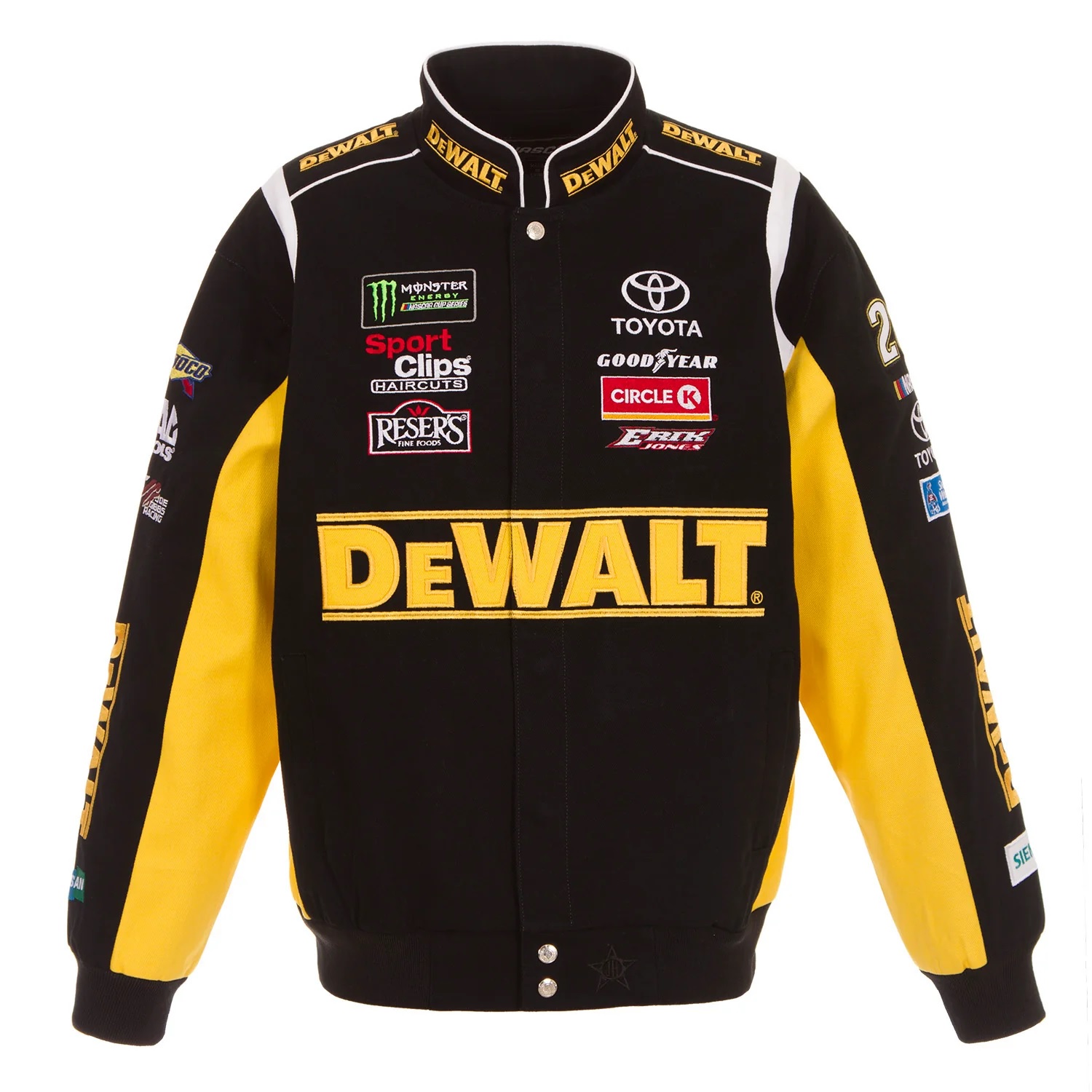 Erik Jones Dewalt Nascar Twill Jacket - Black