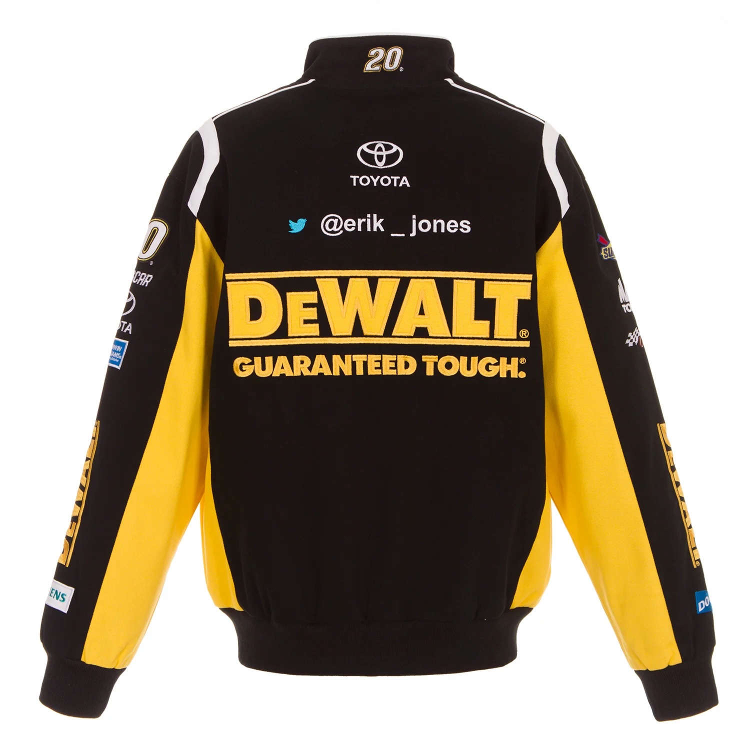 Erik Jones Dewalt Nascar Twill Jacket - Black