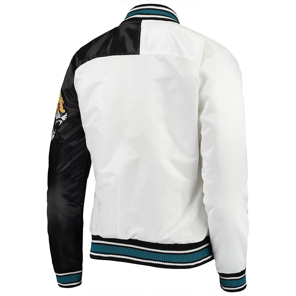Jacksonville Jaguars Hometown White/Black Satin Jacket