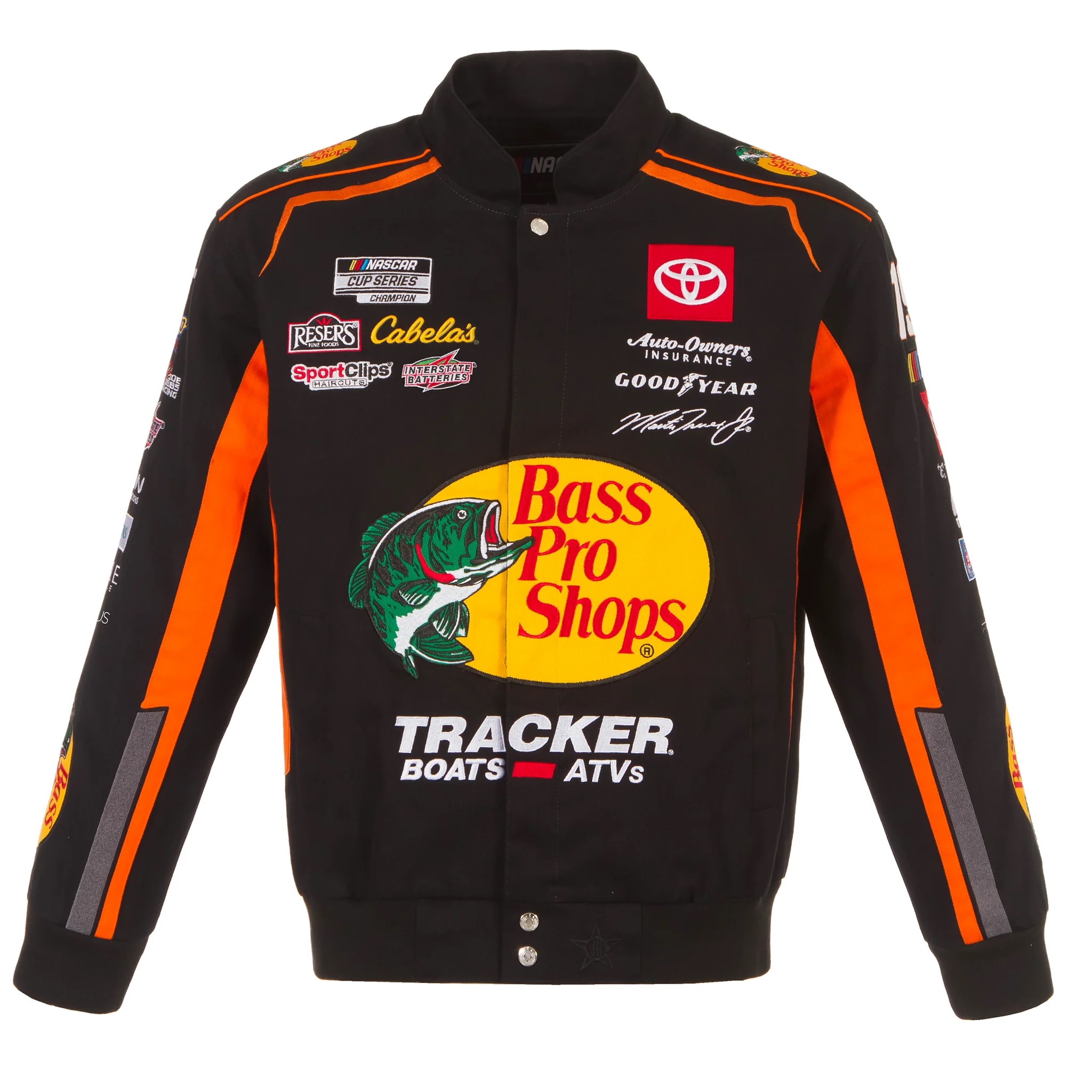 Martin Truex Jr Bass Pro Shops Twill Full-Snap Jacket