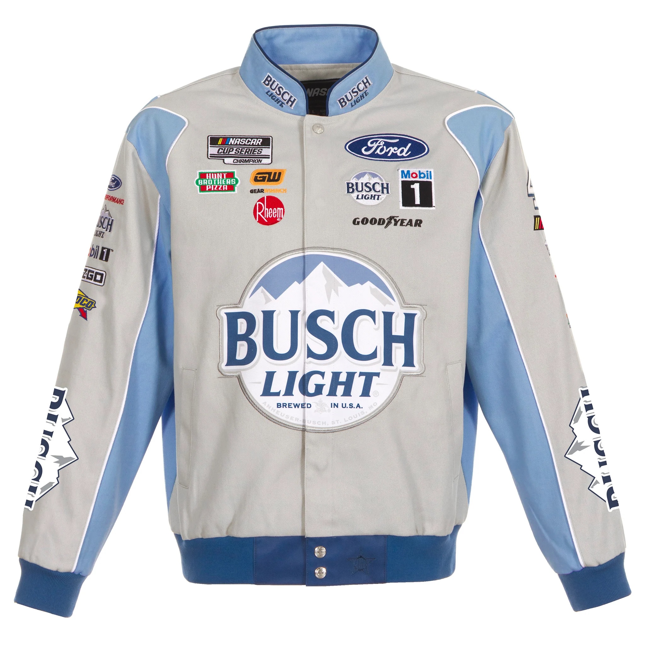 Nascar Kevin Harvick Busch Light Twill Full-Snap Jacket