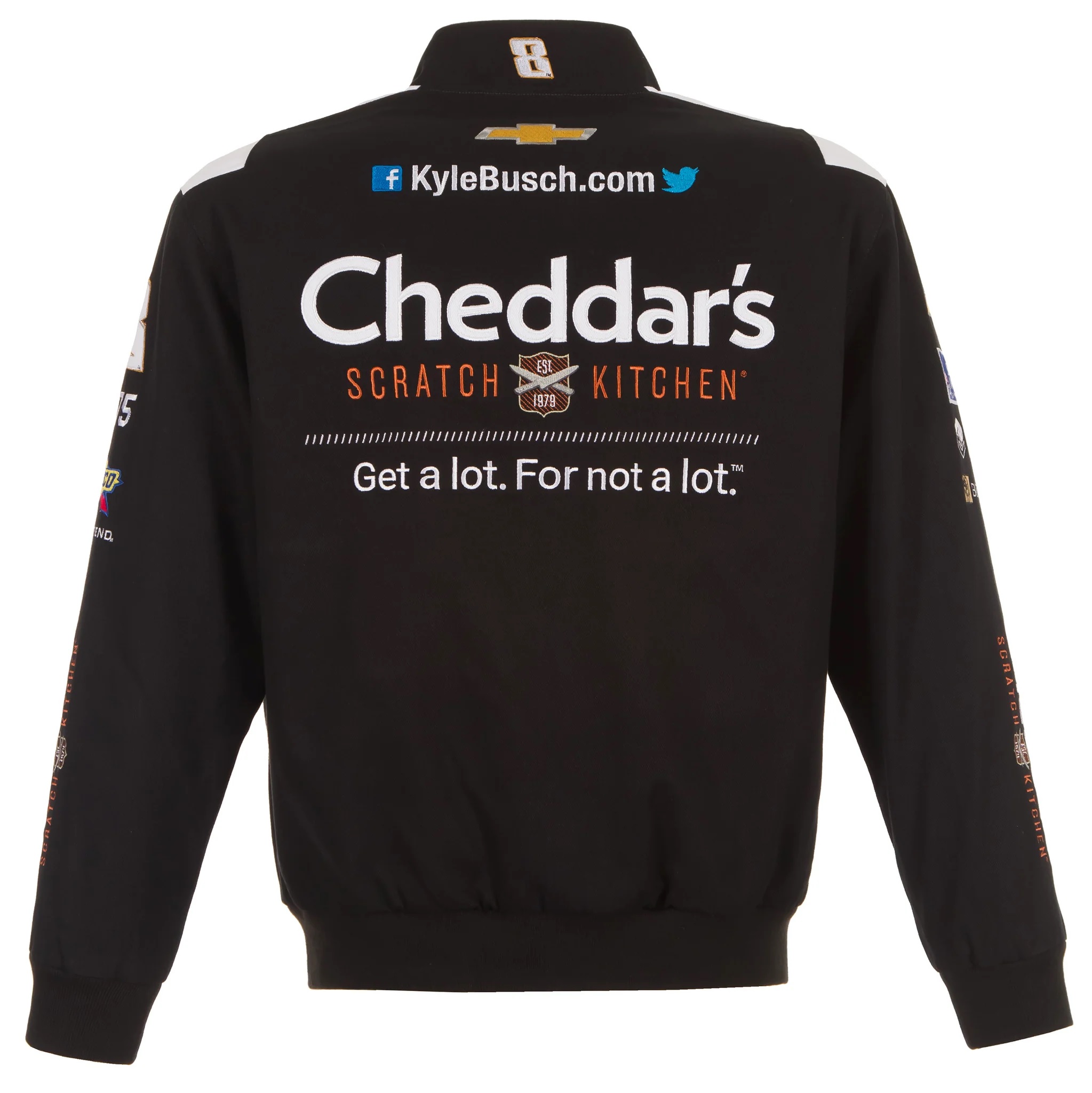 Nascar Kyle Busch Cheddar's Cotton Twill Full Snap Jacket