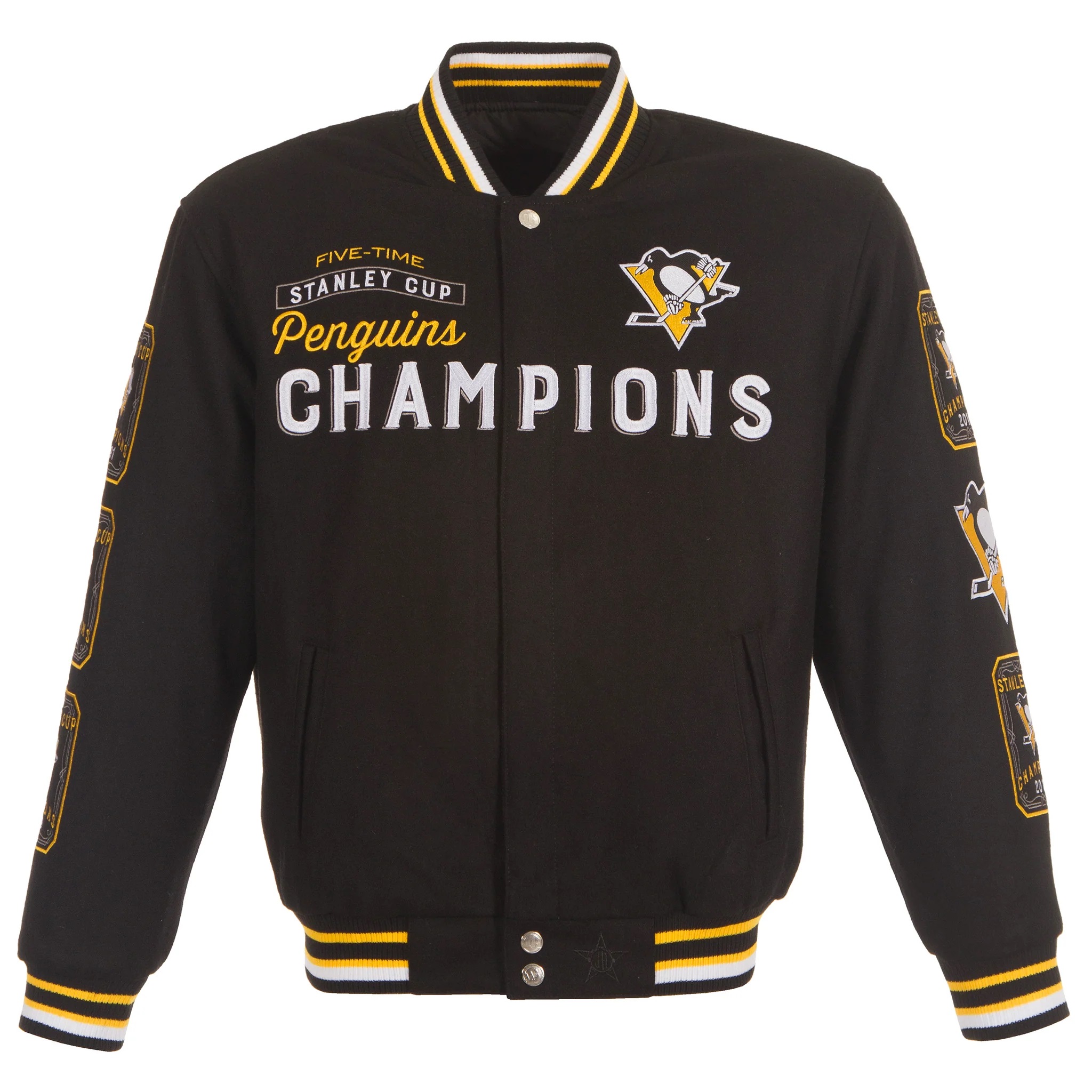 Pittsburgh Penguins 5-Time Stanley Cup Champions Jacket