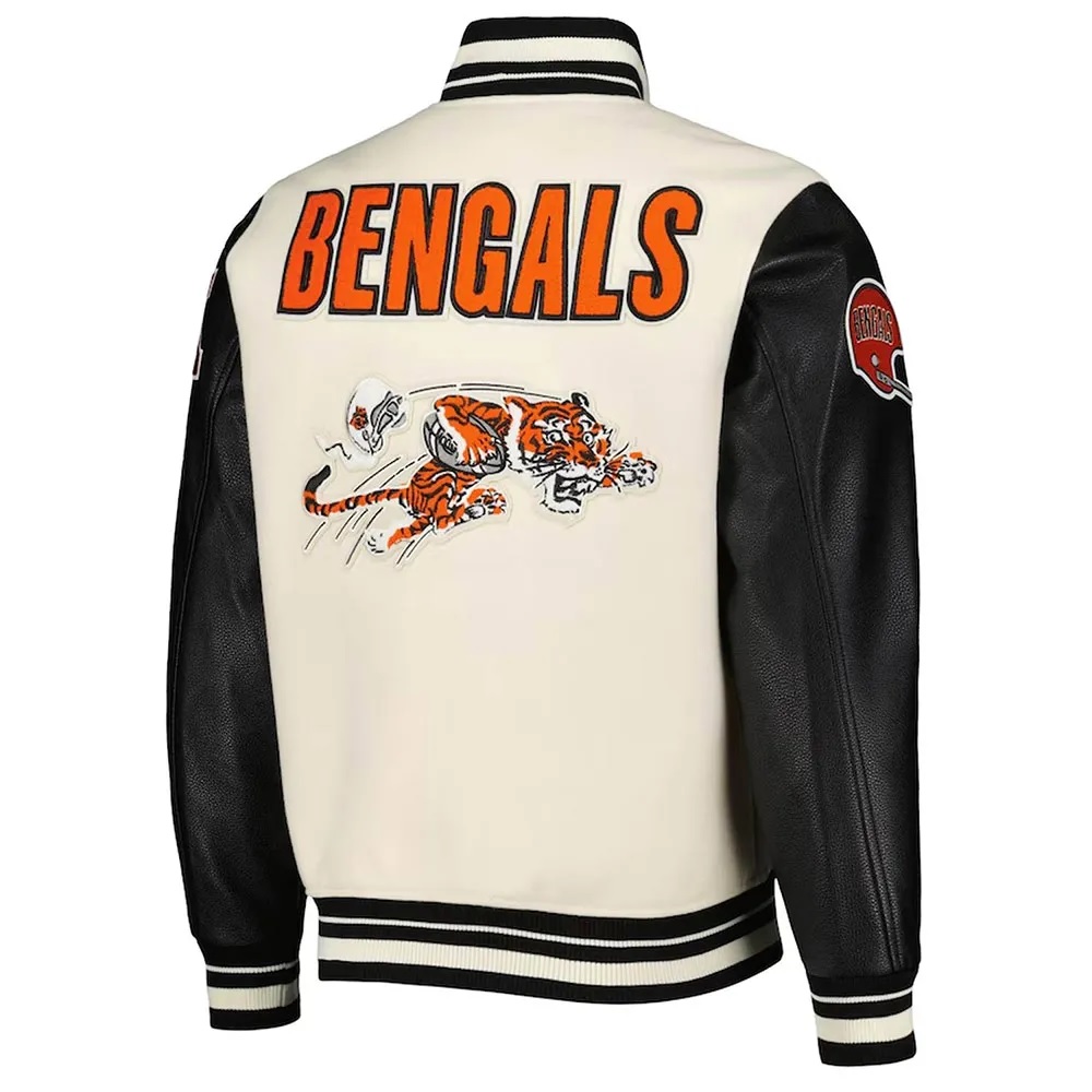 Retro Classic Cincinnati Bengals Varsity Jacket