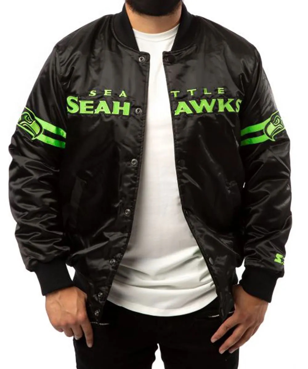 Seattle Seahawks Starter Black Jacket