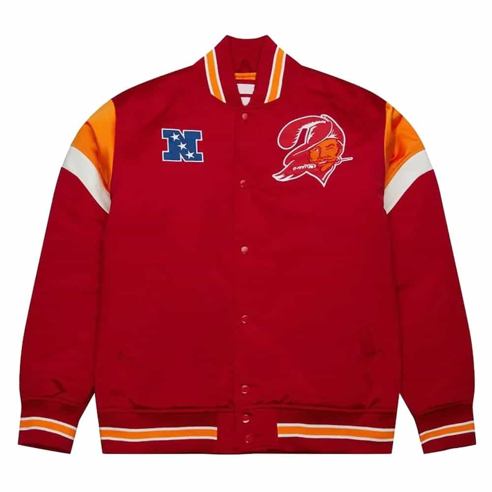 Tampa Bay Buccaneers Heavyweight Red Satin Jacket