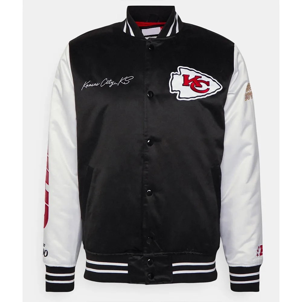 Team Origins Kansas City Chiefs Varsity Satin Jacket