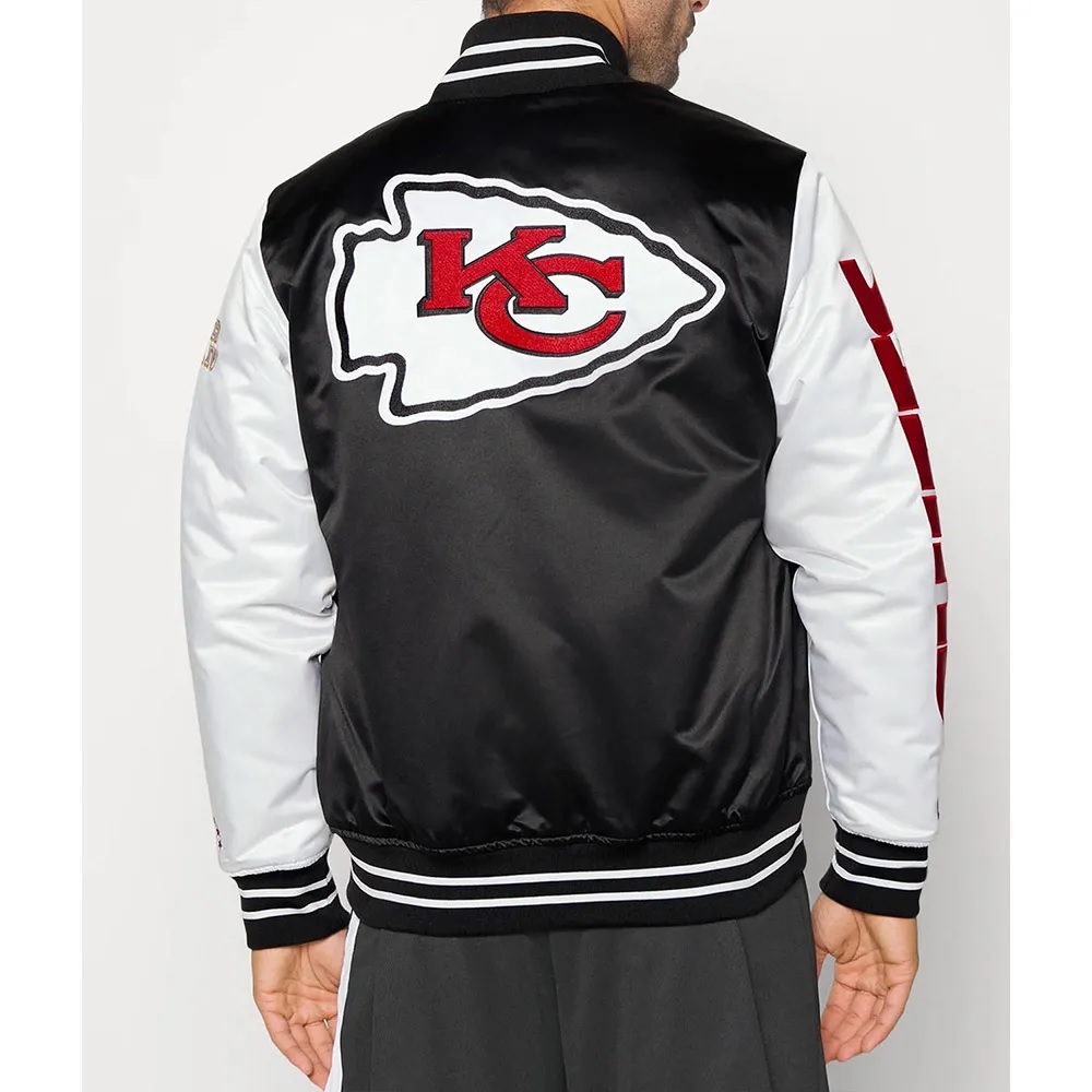 Team Origins Kansas City Chiefs Varsity Satin Jacket