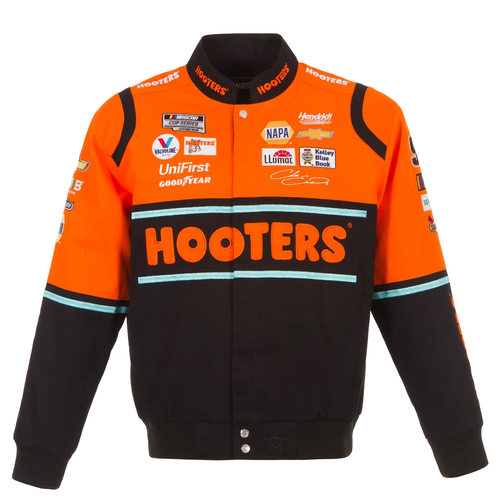 Nascar Chase Elliott Hooters Twill Full-Snap Jacket