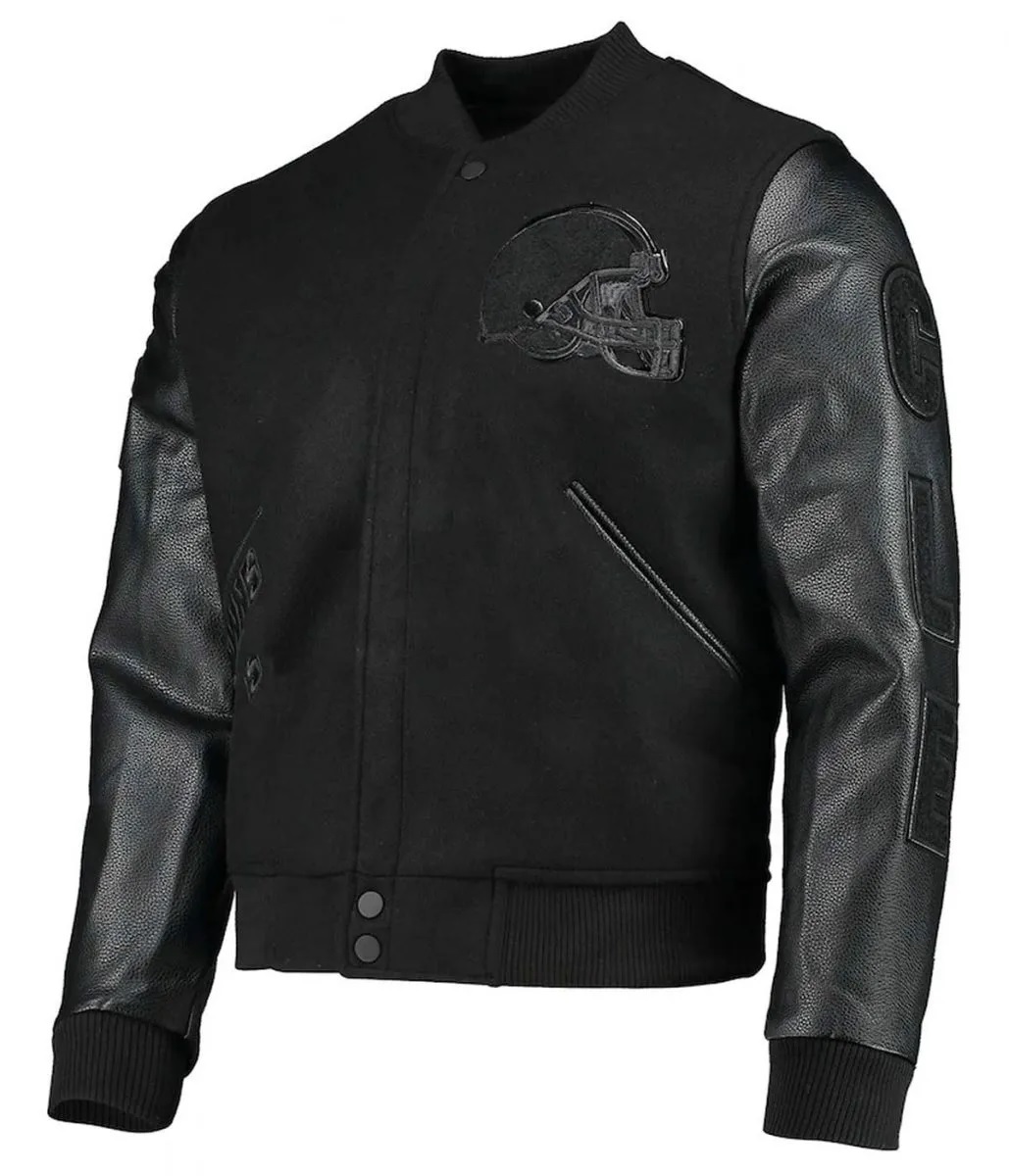 Varsity Cleveland Browns Black Jacket