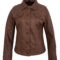 Vintage-Style Brown Leather Trucker Jacket – Men's Genuine Lambskin