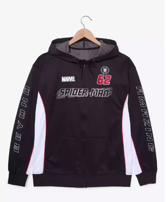 Peter Parker Spider-Man Mesh Hooded Jacket – Superhero Style
