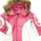 8 Ball Leather Hooded Jacket in Pink