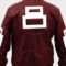8 Ball Maroon Leather Bomber Jacket