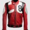 Men's 8 Ball Pool Bomber Billiard Cue Leather Jacket